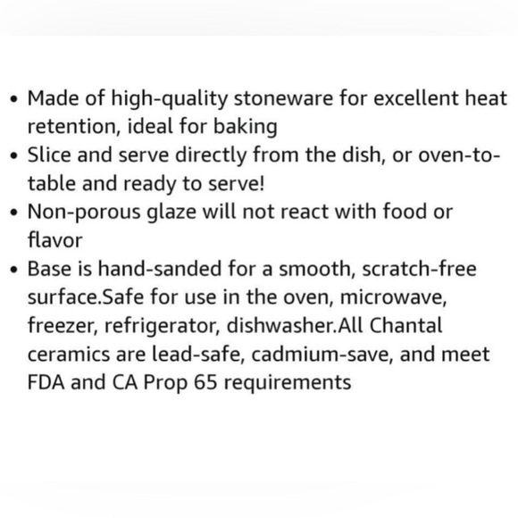 Chantal Talavera Collection Scalloped Edge Deep Dish Pie - Picture 3 of 3